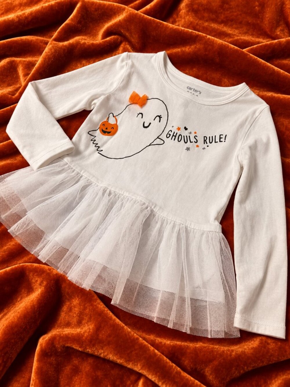 Carter’s Girls Halloween Ghost Tutu Top Size 3T 🎃👻